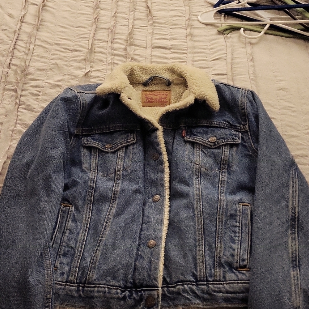 Womens Levi's Shearling Jean jacket